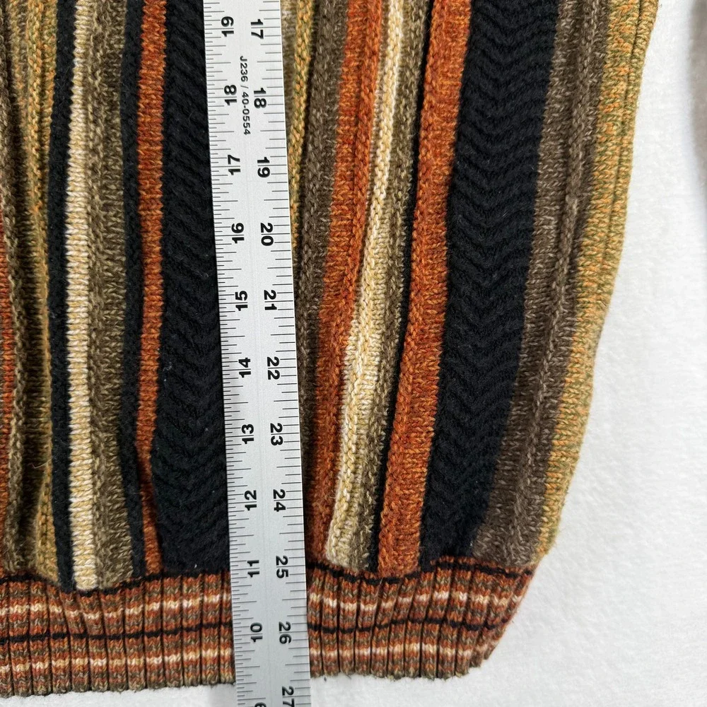 Vtg Pronto Uomo Men Striped Crew Neck Sweater‎ XXL Acrylic Knit Made in China